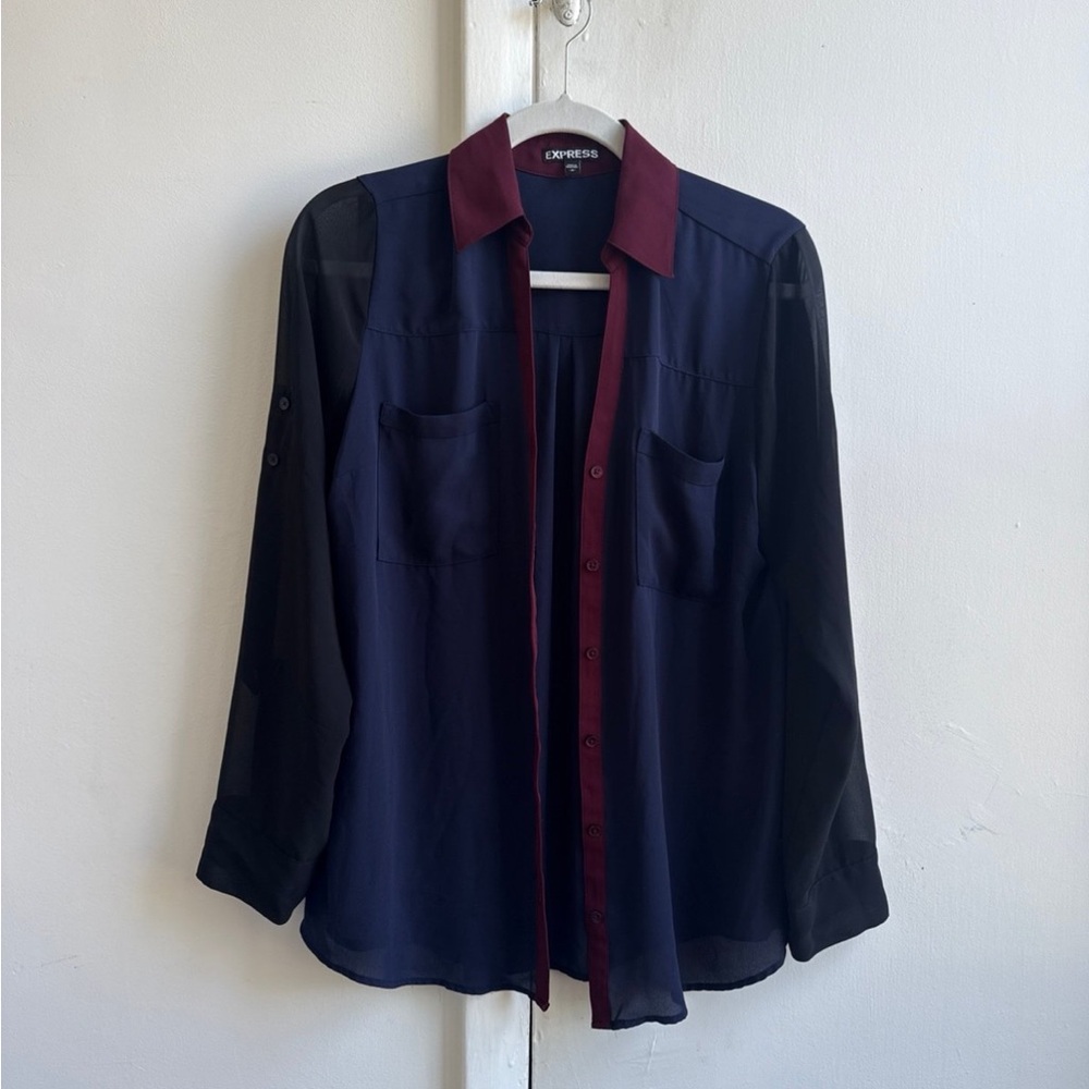 Express colorblock portofino long sleeve
